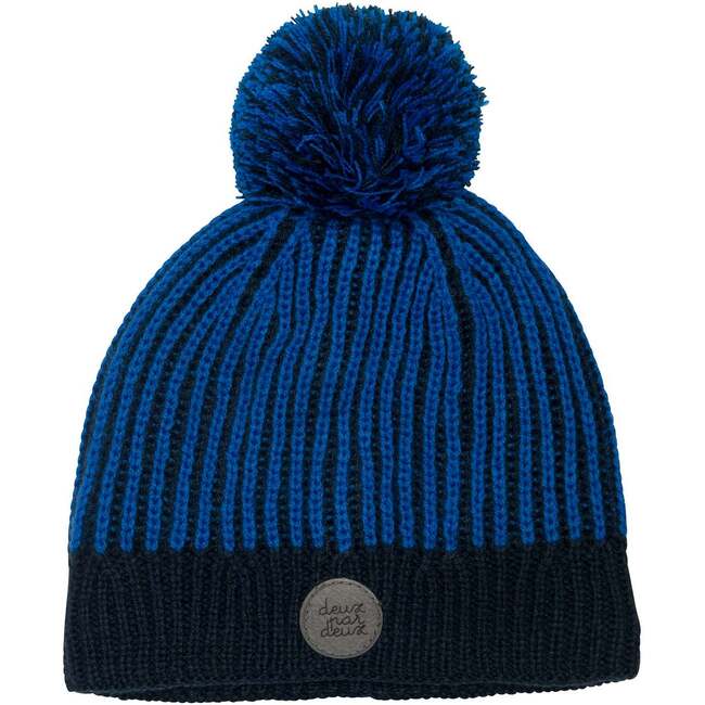 Knit Hat, Royal Blue And Navy Blue