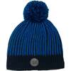 Knit Hat, Royal Blue And Navy Blue - Hats - 1 - thumbnail