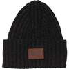 Knit Hat, Dark Grey - Hats - 1 - thumbnail
