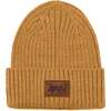 Knit Hat, Brown-Yellow - Hats - 1 - thumbnail