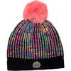 Knit Hat, Black Multicolor - Hats - 1 - thumbnail