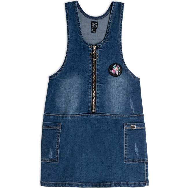 Jean Jumper, Blue Denim - Dresses - 1