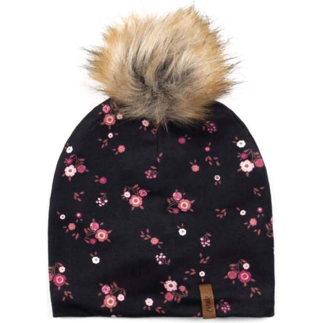 Jersey Hat With Printed Flowers, Light Pink