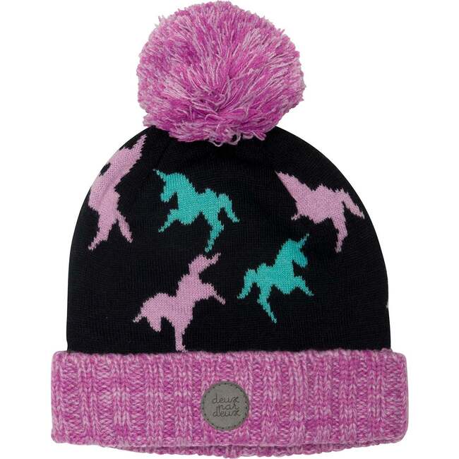 Jacquard Knit Hat, Unicorn - Hats - 1