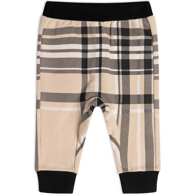 Hooded Top And Pant Set, Black And Beige Plaid - Mixed Apparel Set - 5