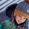 Earflap Knit Hat, Grey And Yellow - Hats - 4