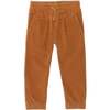 Corduroy Pant With Elastic Cuff, Ocher - Pants - 1 - thumbnail