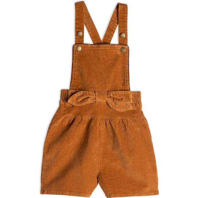 Corduroy Overall With Bow, Ocher