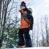 Checked Print Two Piece Snowsuit, Brown And Black - Snowsuits - 2
