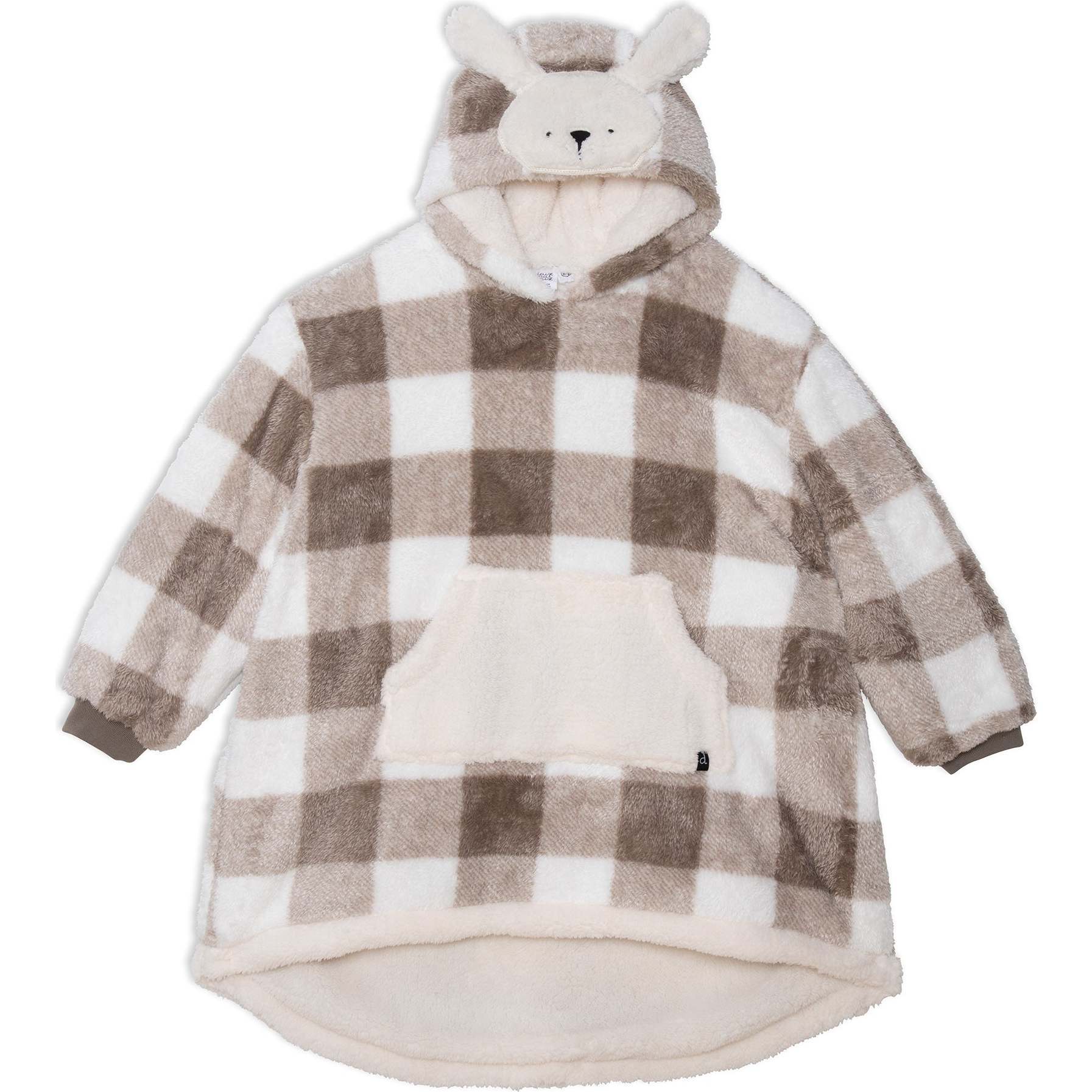 Hooded Blanket, Dog Brun And White - Pajamas - 1