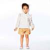 Hooded Fake Fur Vest, Off White - Vests - 7