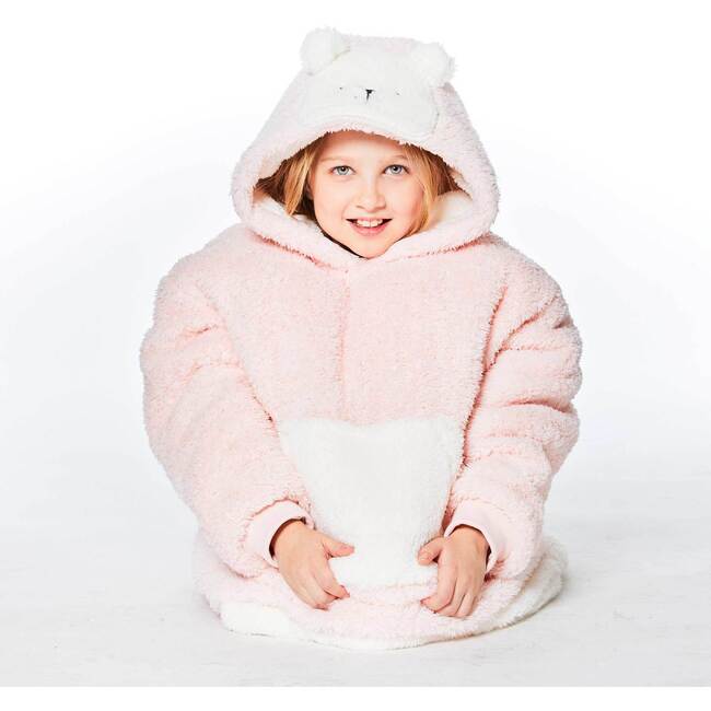 Hooded Blanket, Bear And Pink - Nightgowns - 4