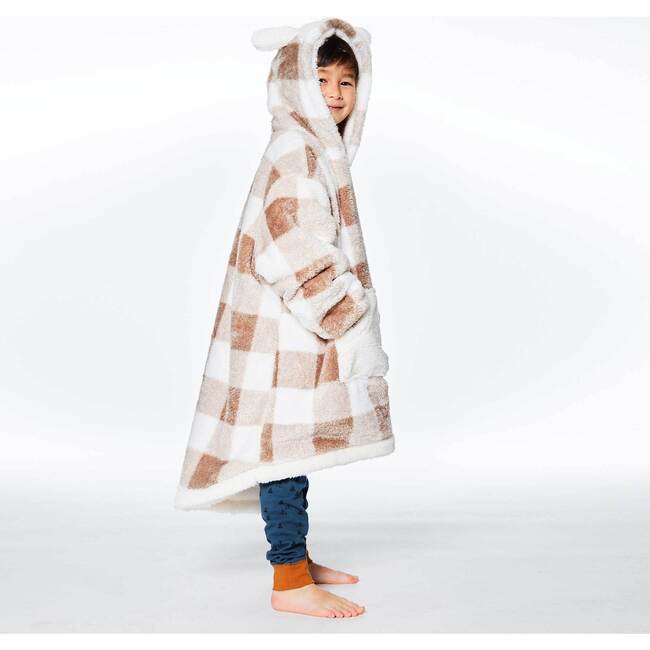Hooded Blanket, Dog Brun And White - Pajamas - 5