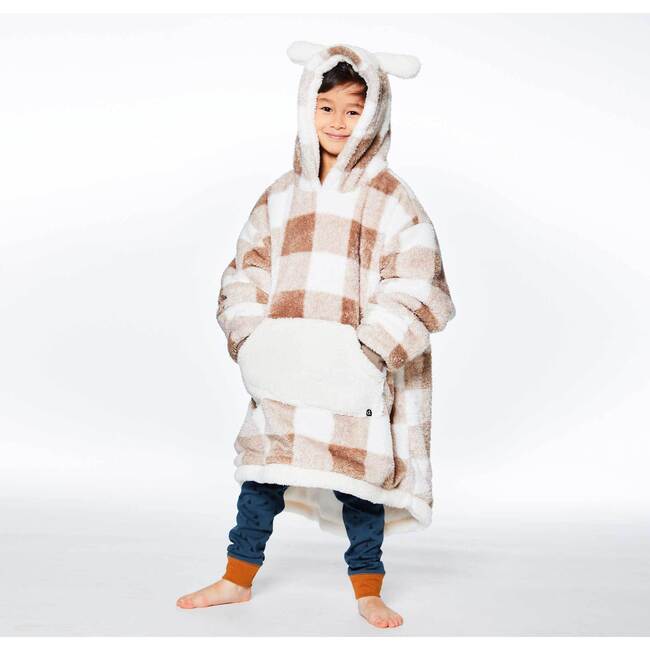 Hooded Blanket, Dog Brun And White - Pajamas - 6