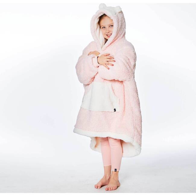 Hooded Blanket, Bear And Pink - Nightgowns - 6