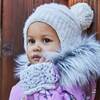 Baby Earflap Knit Winter Hat, Off White - Hats - 4
