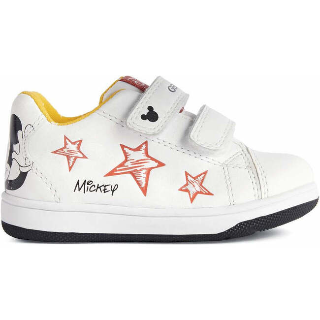 New Flick Mickey Velcro Sneakers, White