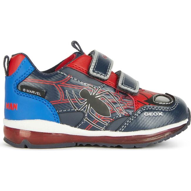 Pyrip Spiderman Velcro Sneakers, Navy - Sneakers - 1