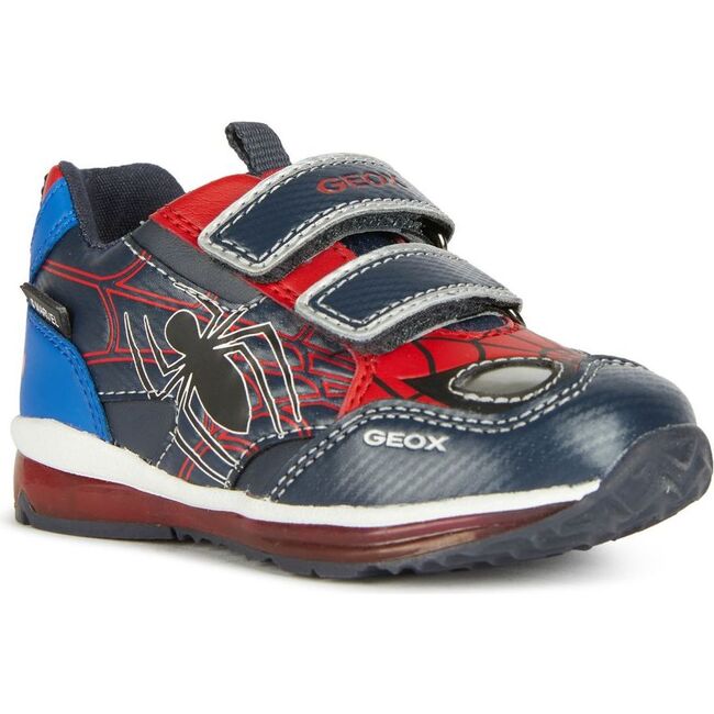 Pyrip Spiderman Velcro Sneakers, Navy - Sneakers - 2