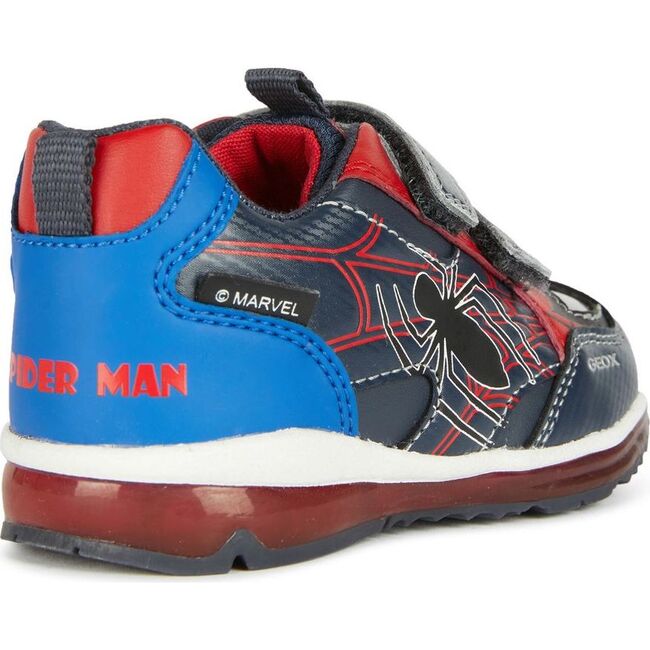 Pyrip Spiderman Velcro Sneakers, Navy - Sneakers - 3