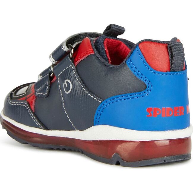 Pyrip Spiderman Velcro Sneakers, Navy - Sneakers - 4