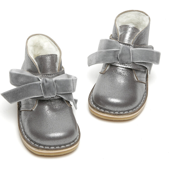 Argenta Bow Boot, Silver - Boots - 2