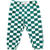 Kids Organic Sweatpants, Evergreen Check - Sweatpants - 1 - thumbnail