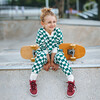 Kids Organic Sweatpants, Evergreen Check - Sweatpants - 3