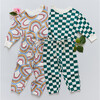 Kids Organic Sweatpants, Evergreen Check - Sweatpants - 5