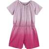 Girls Ombre Romper, Pink - Rompers - 1 - thumbnail