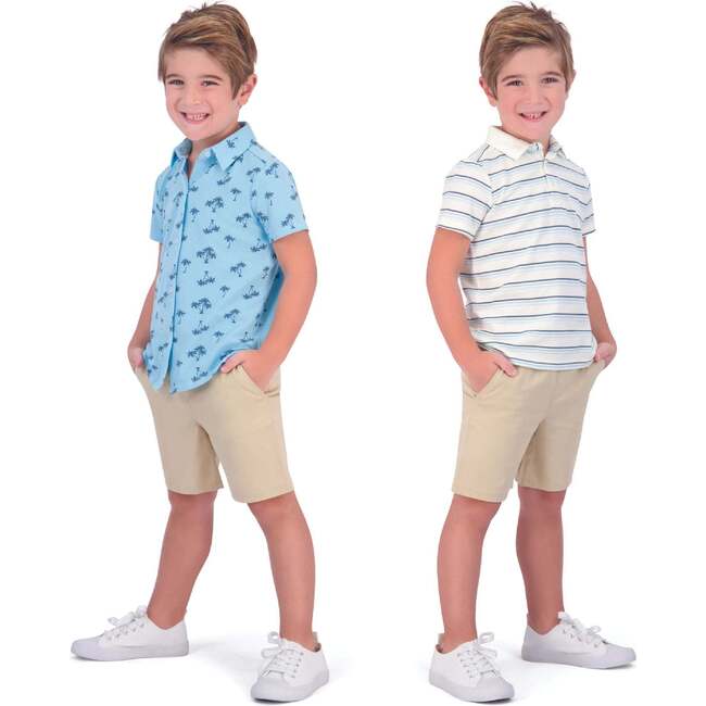Boys 3-Piece Buttondown Set, Light Blue - Mixed Apparel Set - 2