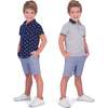 Boys 3-Piece Buttondown Set, Navy - Mixed Apparel Set - 2