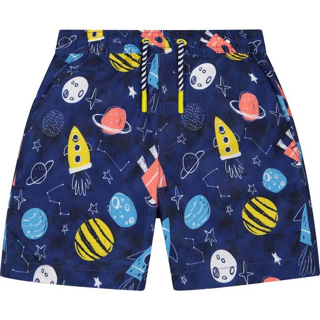 Boys Astronaut Surfer Swim Set, Blue - Rash Guards - 4