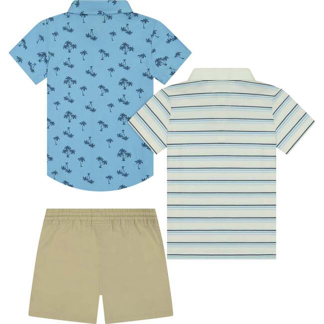 Boys 3-Piece Buttondown Set, Light Blue - Mixed Apparel Set - 3