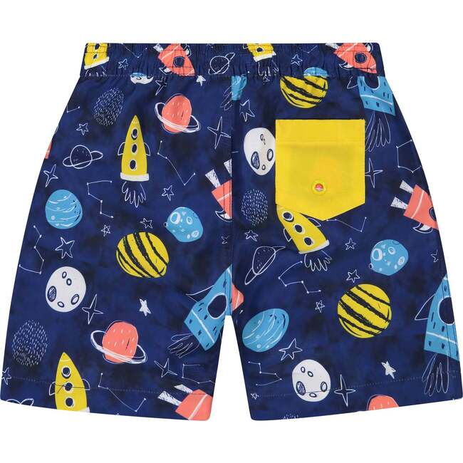 Boys Astronaut Surfer Swim Set, Blue - Rash Guards - 6