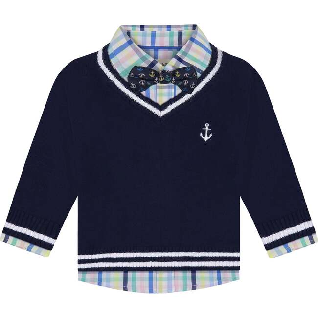 Anchors Away Sweater Vest Set, Navy - Mixed Apparel Set - 5