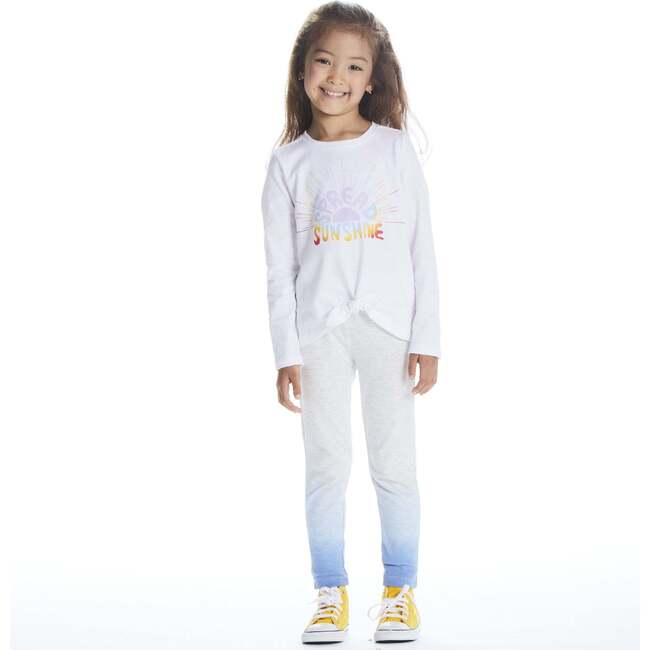 Girls Spread Sunshine Tee, White - T-Shirts - 2