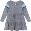 Girls Charcoal Tiered Dress, Grey - Dresses - 2 - thumbnail