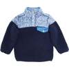 Boys Navy Sherpa Jacket, Navy - Jackets - 1 - thumbnail