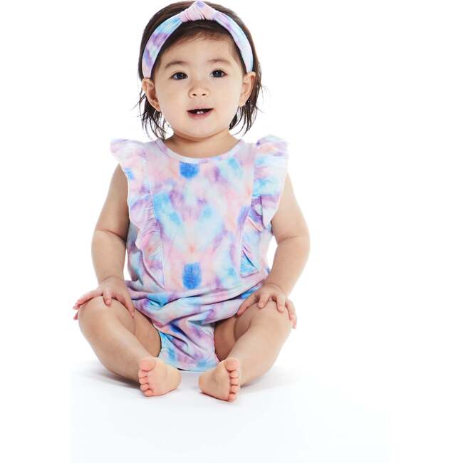 Baby Girls Tie Dye Bubble Set, Pink - Mixed Apparel Set - 2