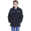 Boys Black Reflective Hooded Parka, Black - Coats - 2