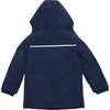 Boys Navy Reflective Hooded Parka, Navy - Coats - 5
