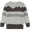 Boys Construction Vehicles Sweater, Grey - Sweaters - 2