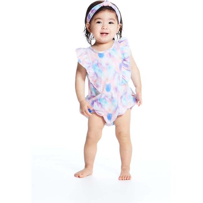 Baby Girls Tie Dye Bubble Set, Pink - Mixed Apparel Set - 3
