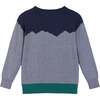 Boys Forest Vibes Graphic Sweater, Navy - Sweaters - 2