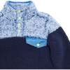 Boys Navy Sherpa Jacket, Navy - Jackets - 4