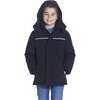 Boys Black Reflective Hooded Parka, Black - Coats - 5