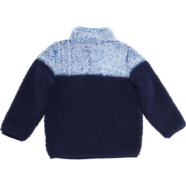 Boys Navy Sherpa Jacket, Navy - Jackets - 5