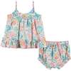 Baby Girls Tropical Ruffle Dress Set, Pink - Mixed Apparel Set - 7
