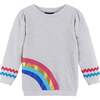 Girls Rainbow Tunic Pullover Set, Beige - Mixed Apparel Set - 3